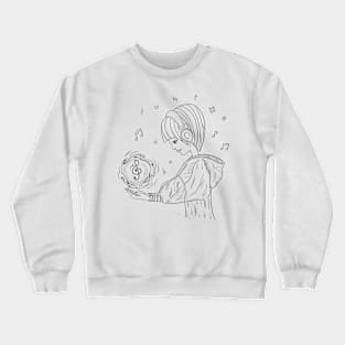 Cozy Music girl Crewneck Sweatshirt